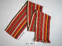 藏品(麻條紋長巾)的圖片